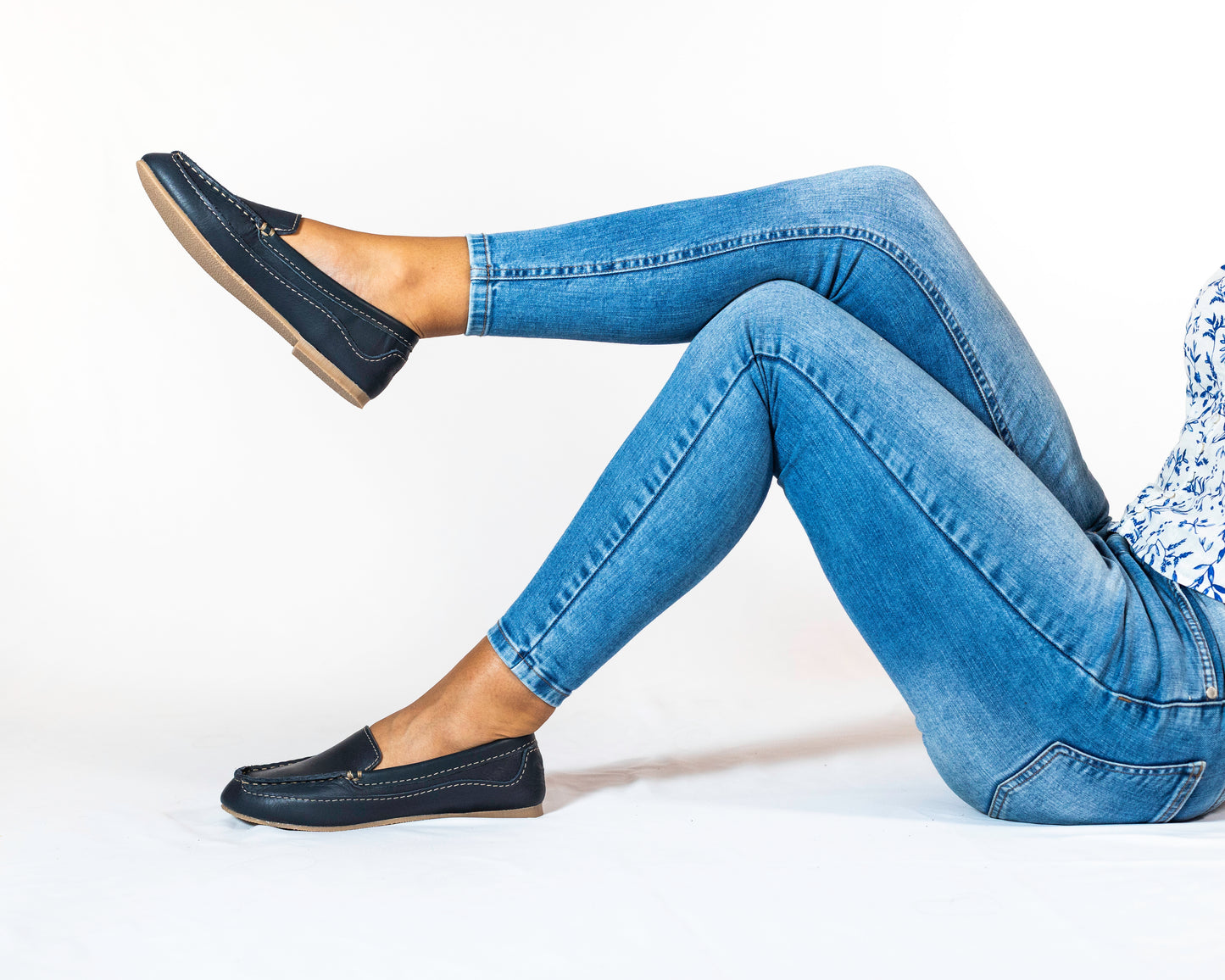 Navy Blue Premium Moccasin