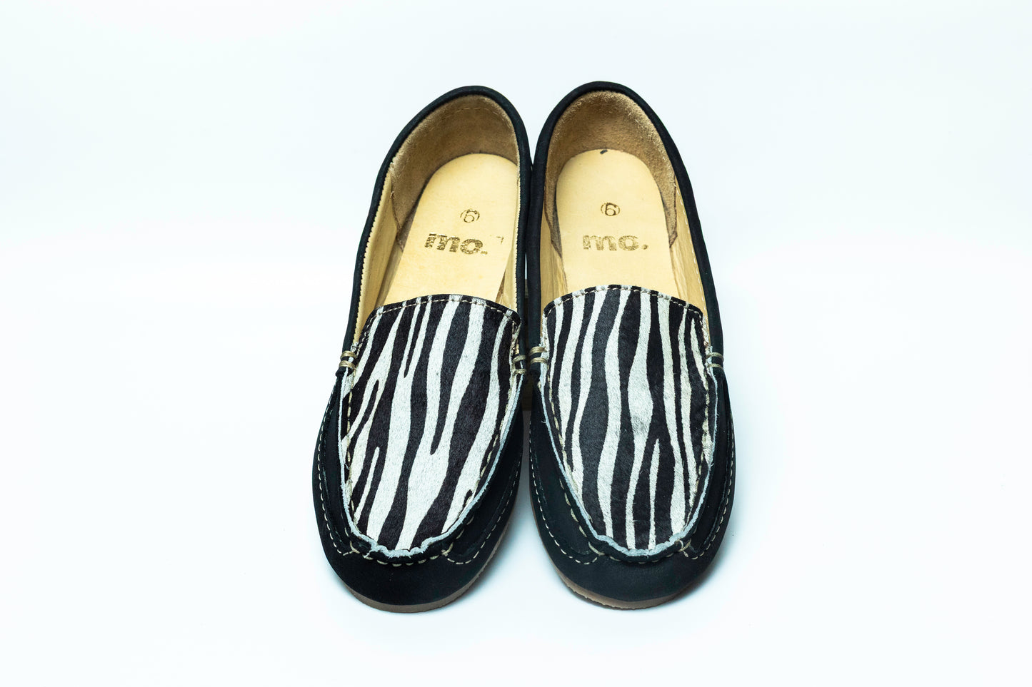 Black Zebra Print Statement Moccasin