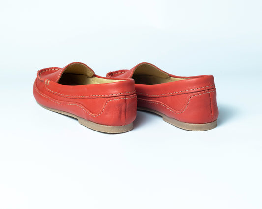 Coral Red Summer Moccasin