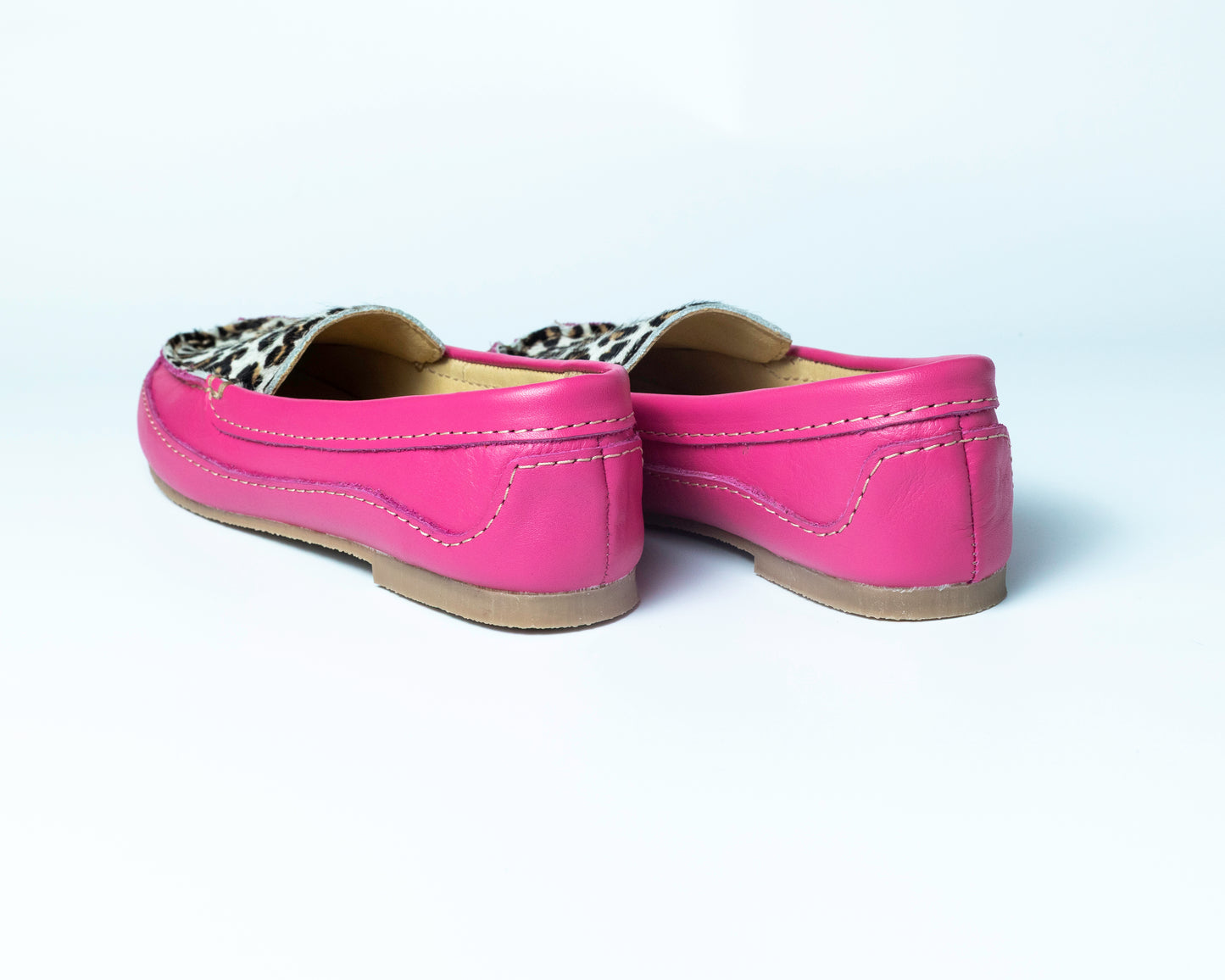 Cerise Leopard Print Moccasin