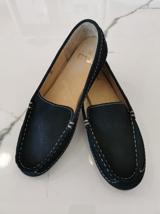 Black Suede Moccasin