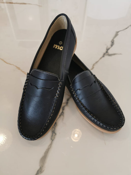 Men's Black Moccassin